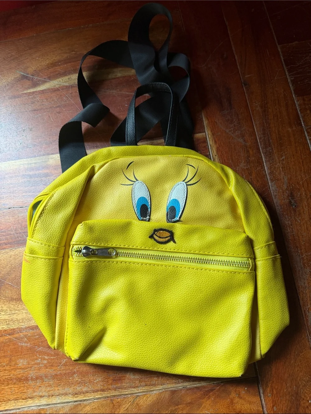 Yellow Tweety Face Mini Backpack - Women Bags